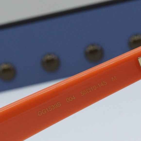 Gucci GG1539S 004 Rectangle Sunglasses - Orange/Brown - Picture 6 of 11